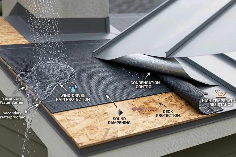 Steel Roof Underlayment in use: What Steel Roof Underlayment Actually Does