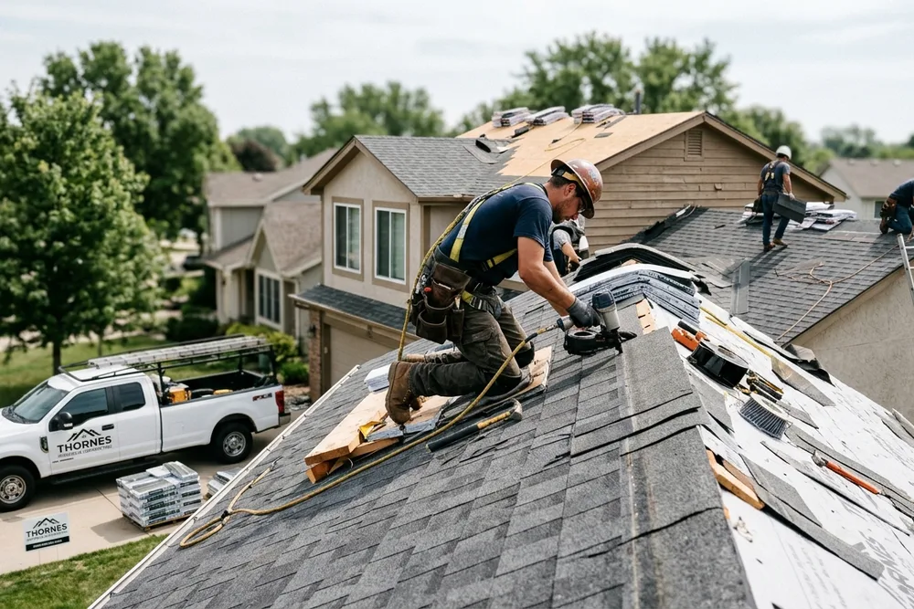 Thornes Roofing & Contracting in use: Photos: What a Roofer's Project Photos Can and Can't Tell You