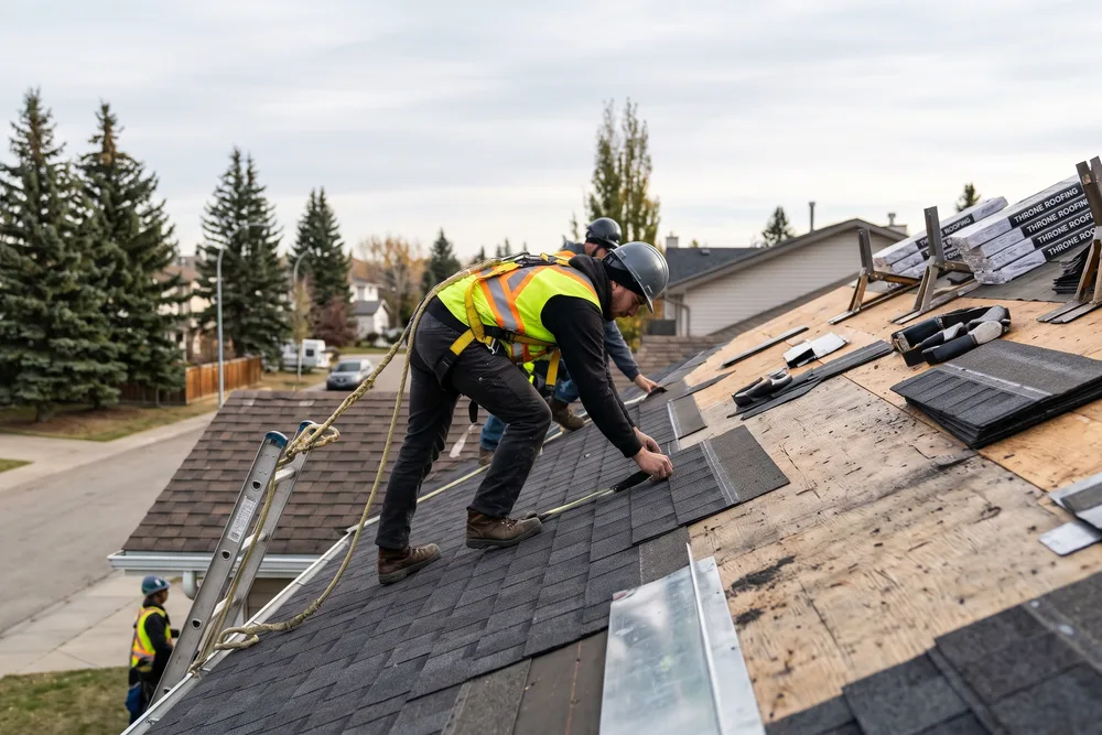 Throne Roofing: Roofing In Calgary, Edmonton & Saskatchewan in use: Our Commitment to Safety and Quality